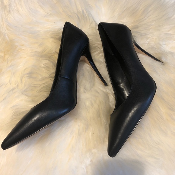 WHBM black heels, sz 10 - Picture 2 of 9